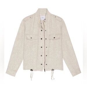 Rails Collins Jacket in White Mini Cheetah